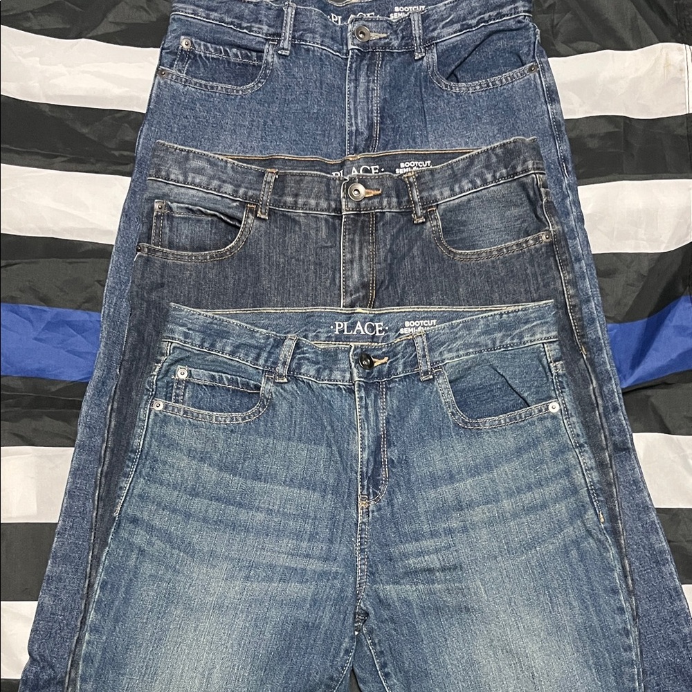 The Children's Place Blue Kids Jeans Trio
